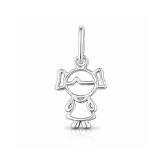 Pingente de Menina Vazada