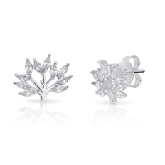 Brinco Top Árvore da Vida Zircônia Cristal