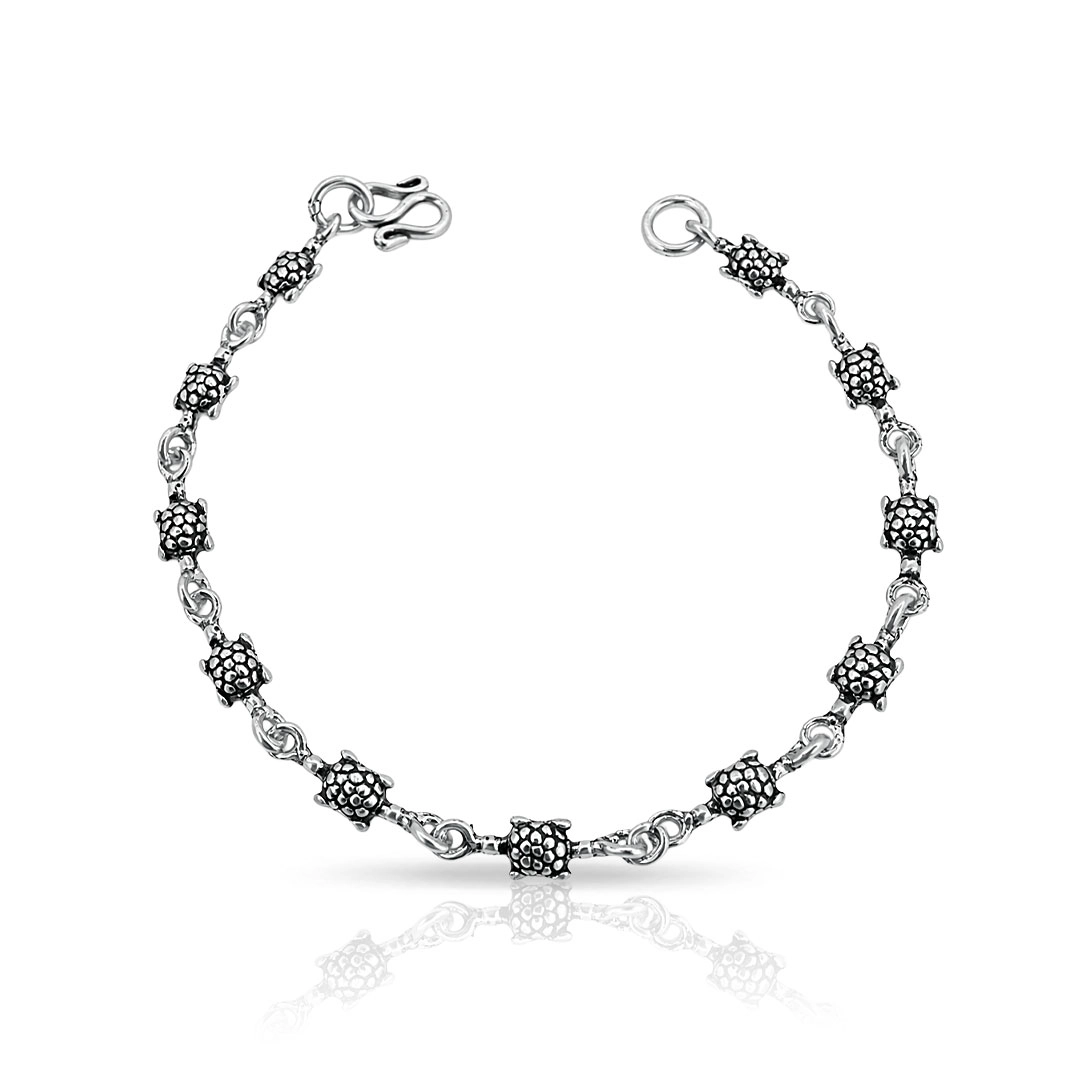 Pulseira Tartarugas com Acabamento Envelhecido