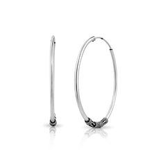 Brinco Argola com Acabamento Envelhecido e Detalhes Trabalhados