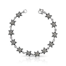 Pulseira com Acabamento Envelhecido Tartarugas