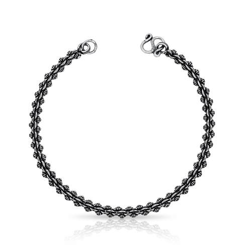 Pulseira Trançada com Acabamento Envelhecido