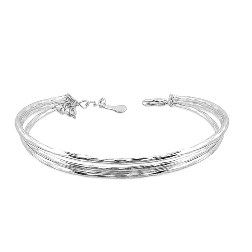 Bracelete de Três Fios Diamantados