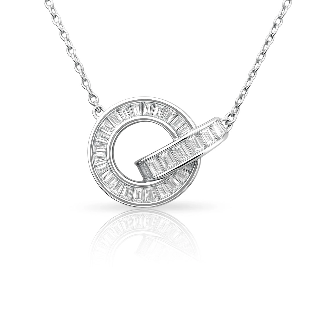 Gargantilha Blend Collection com Zircônia Aro Enlace