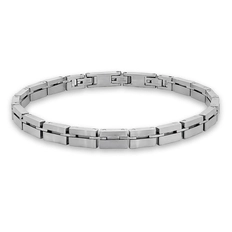 Pulseira com Elos Trabalhados e Fosco