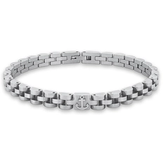 Pulseira com Elos Espelhados e Âncora