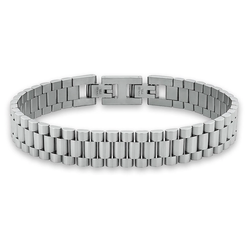 Pulseira com Elos Trabalhados e Espelhados