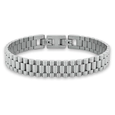 Pulseira com Elos Trabalhados e Espelhados