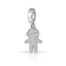 Berloque Menino com Zircônias Cristal Cravejadas