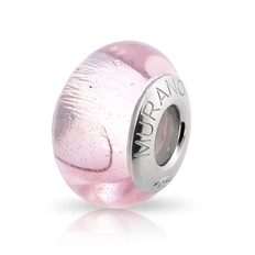 Berloque Separador Murano Rosa