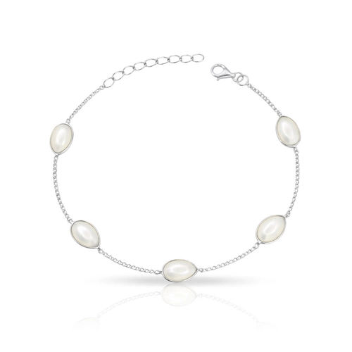 Pulseira em Pérolas Naturais em Formato Gota