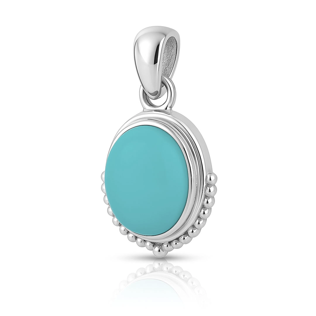 Pingentes com Calcedônia Natural Oval