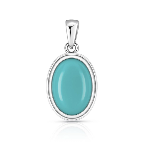 Pingente com Calcedônia Natural Oval