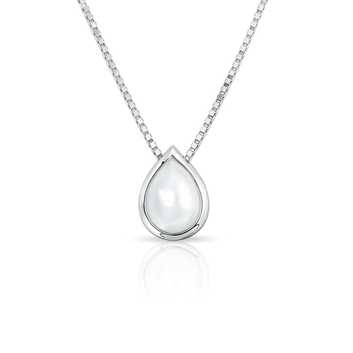 Gargantilha com Pingente de Gota em Pérola Natural