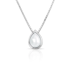 Gargantilha com Pingente de Gota em Pérola Natural