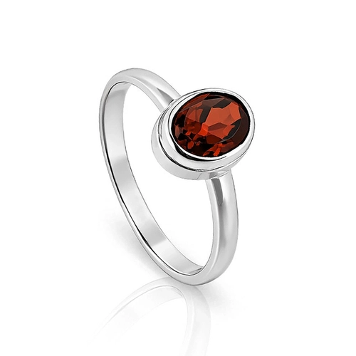 Anel de Granada Natural Oval