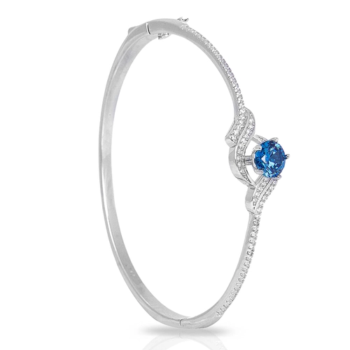 Bracelete Blend Collection Solitário de Zircônia Topázio