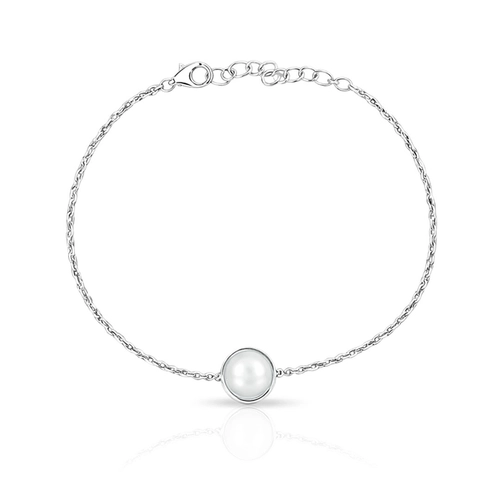 Pulseira Delicada com Pérola Natural