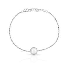Pulseira Delicada com Pérola Natural