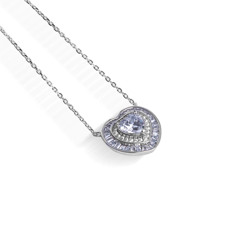 Gargantilha Blend Collection com Coração de Zircônias Cristal