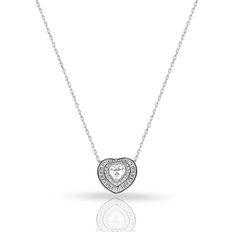 Gargantilha Blend Collection com Coração de Zircônias Cristal