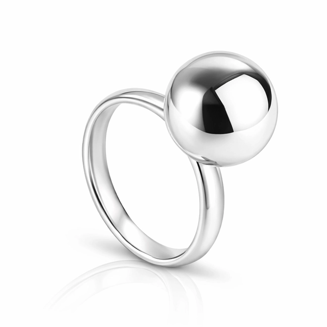Anel Espelhado com Esfera