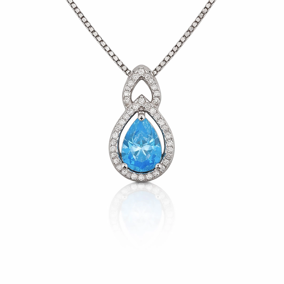 Gargantilha Blend Collection Gota com Zircônias Cristal e Topázio