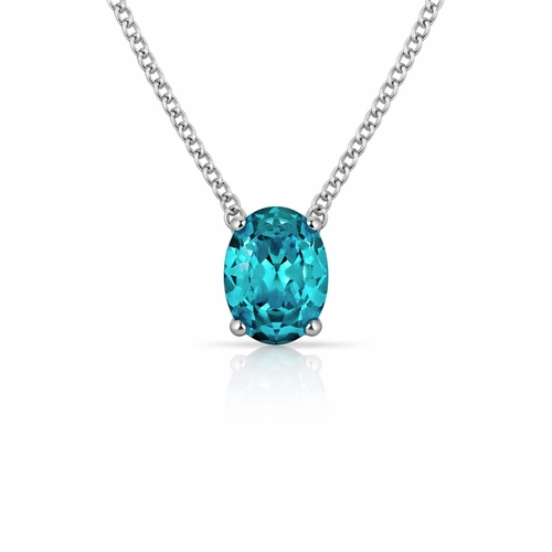 Gargantilha Blend Collection com Zircônia Topázio Oval