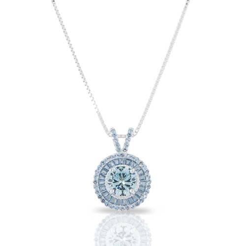 Gargantilha Blend Collection Redonda Com Zircônias Topázio Cravejada