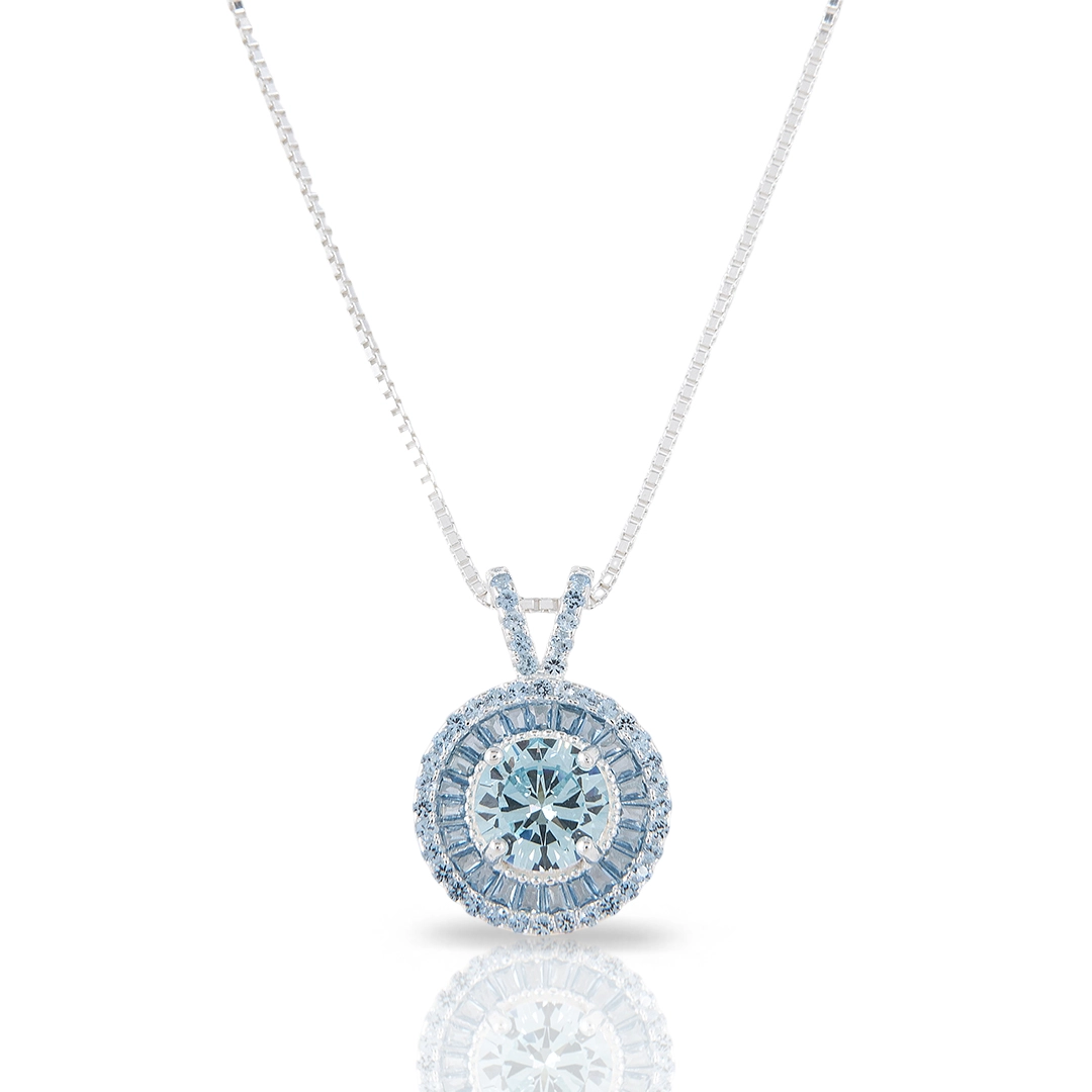 Gargantilha Blend Collection Redonda Com Zircônias Topázio Cravejada