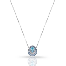 Gargantilha Blend Collection Gota com Zircônias Topázio e Cristal
