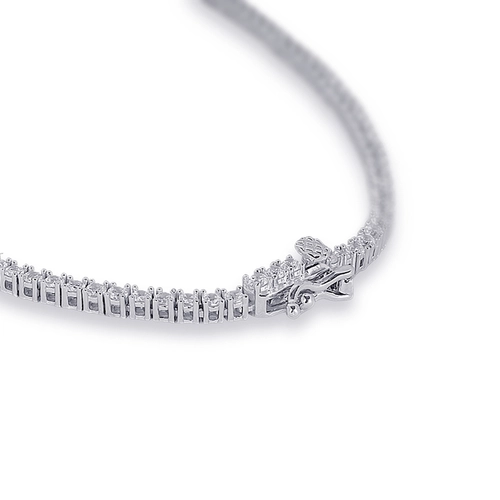 Colar de Prata Blend Collection com Coração de Zircônia Topázio