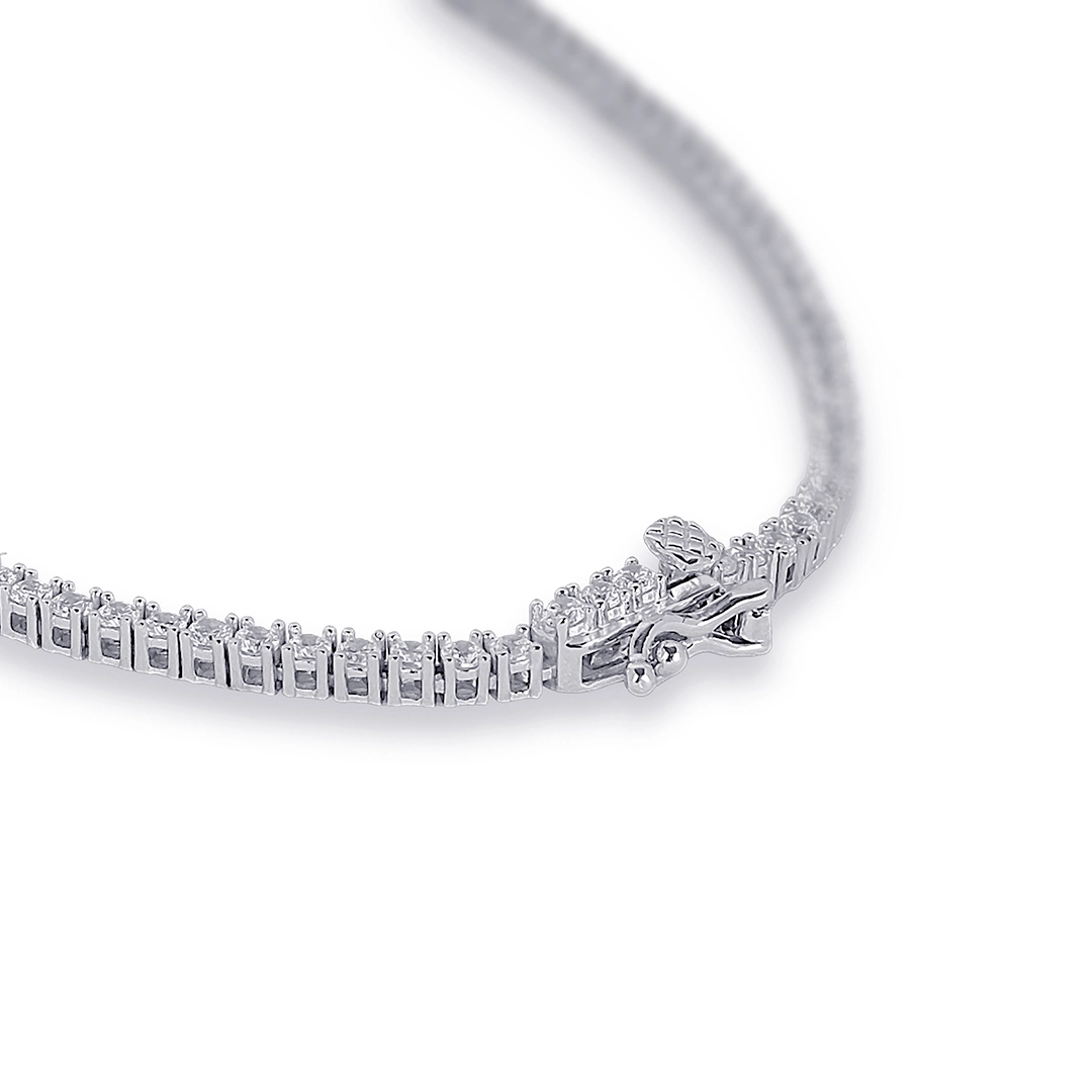 Colar de Prata Blend Collection com Coração de Zircônia Topázio
