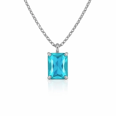 Gargantilha Blend Collection com Zircônia Topázio Retangular