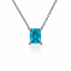 Gargantilha Blend Collection Retangular com Zircônia Topázio