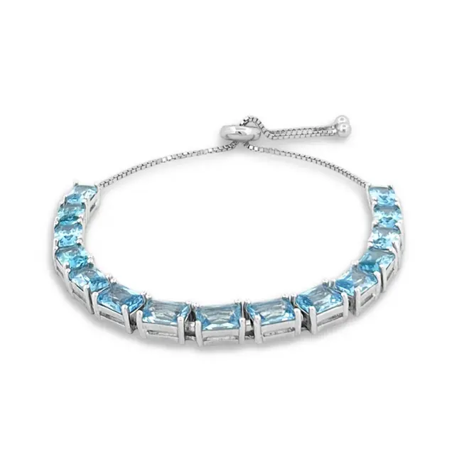 Pulseira Blend Collection Com Zircônias Topázio e Malha Veneziana