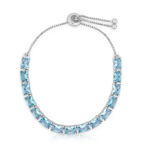 Pulseira Blend Collection Com Zircônias Topázio e Malha Veneziana
