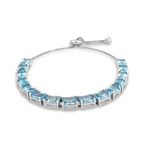 Pulseira Blend Collection Com Zircônias Topázio e Malha Veneziana