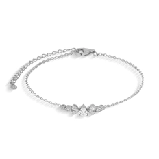 Pulseira de Prata Blend Collection Com Zircônia Cristal Gota