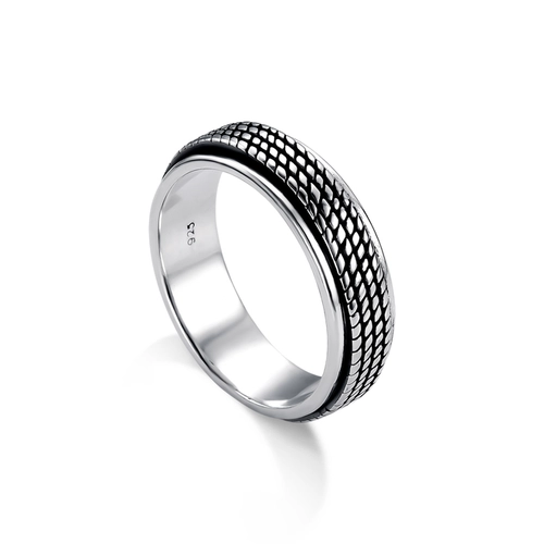 Anel Masculino Spinner com Trabalhado