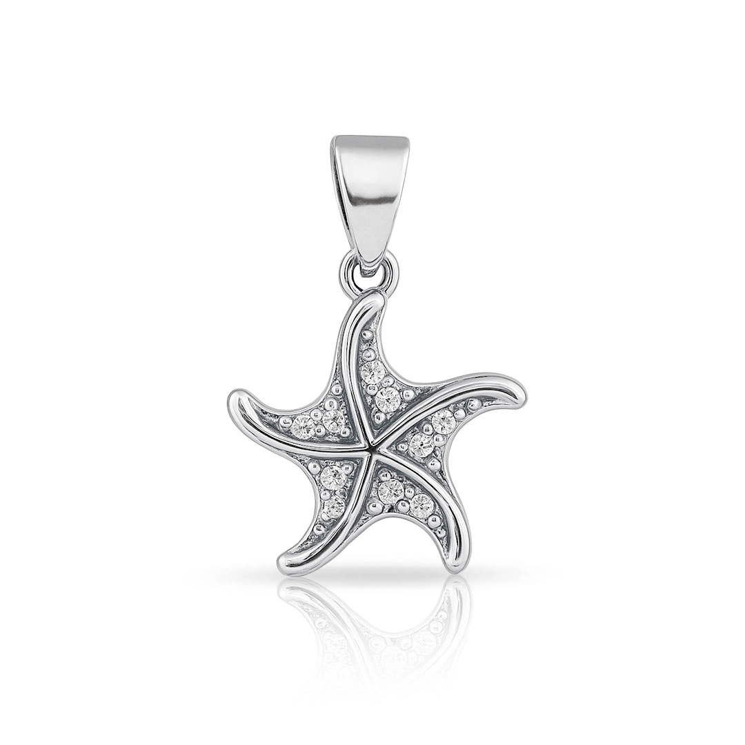 Pingente Estrela do Mar Cravejada