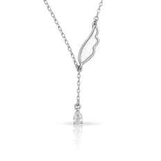 Gargantilha Asa com Madrepérola em Prata 925 e Zircônia – Blend Collection
