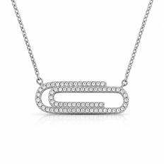 Gargantilha Blend Collection Clips com Zircônias Cristal