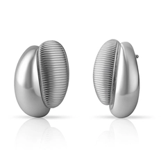 Brinco Duo Texturas - Steel Woman