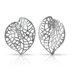 Brinco Folha Trabalhada - Steel Woman