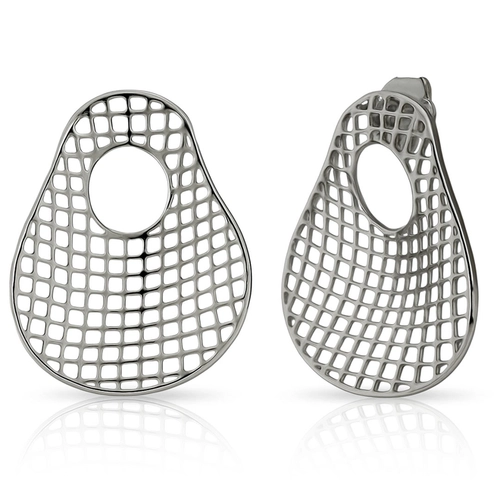 Brinco de Aço Trama Orgânica - Steel Woman