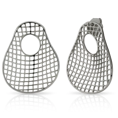 Brinco de Aço Trama Orgânica - Steel Woman