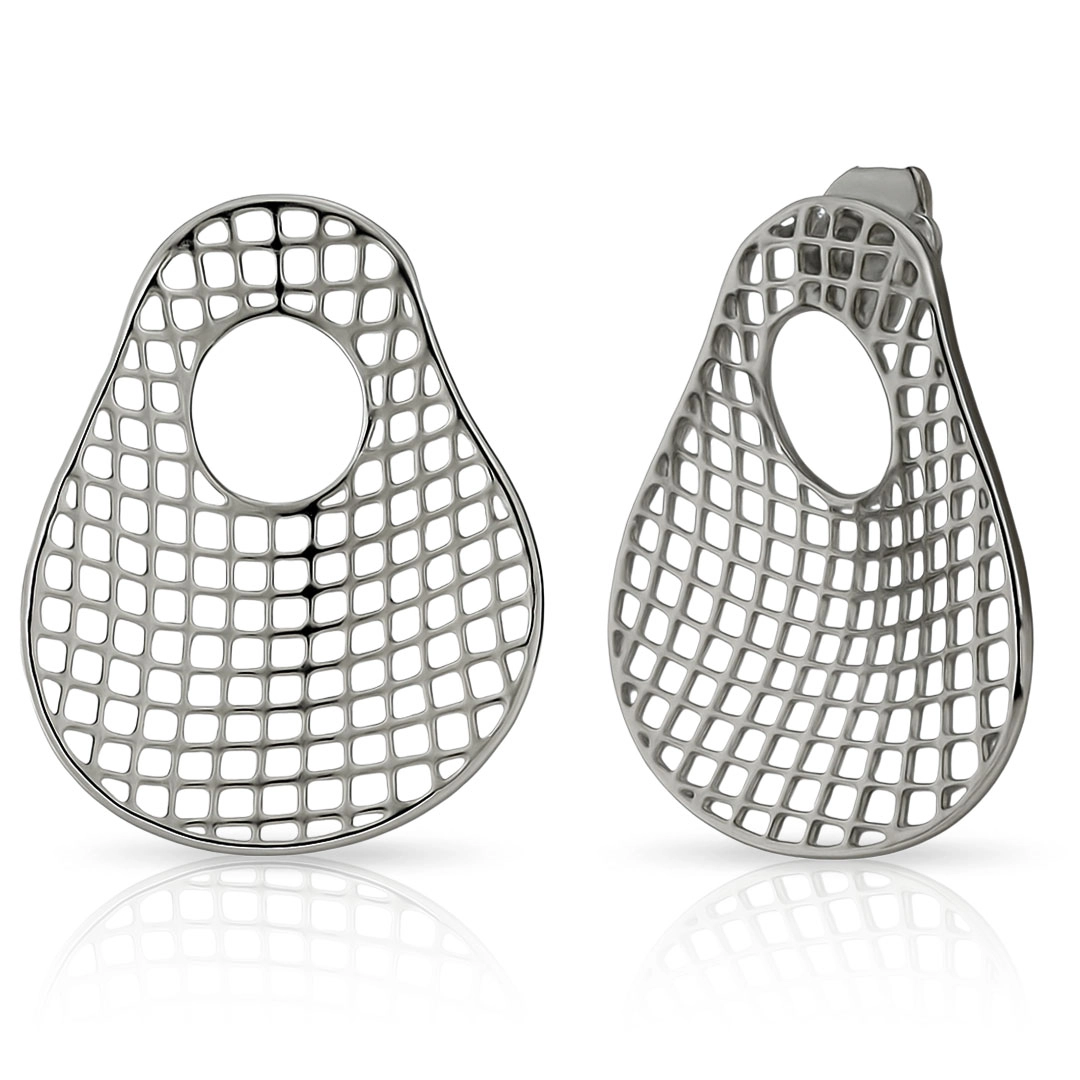 Brinco de Aço Trama Orgânica - Steel Woman