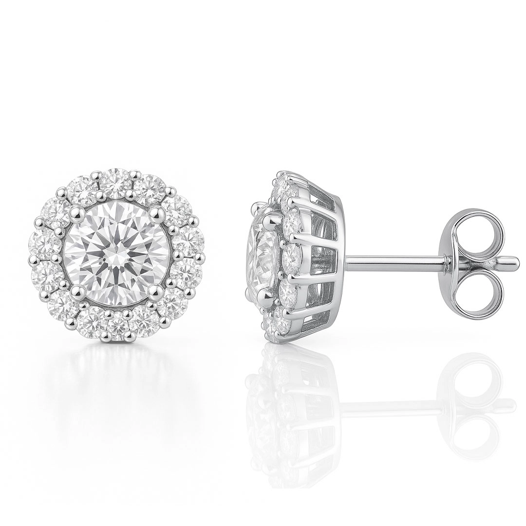 Brinco Top com Zircônias Cristal Cravejadas