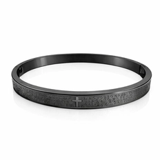 Bracelete Carbonado com Oração Pai Nosso